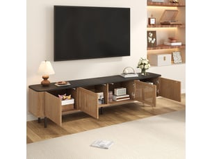 Meuble tv coloris bicolore 190 cm <strong>ZERBACO</strong>  <strong></strong>