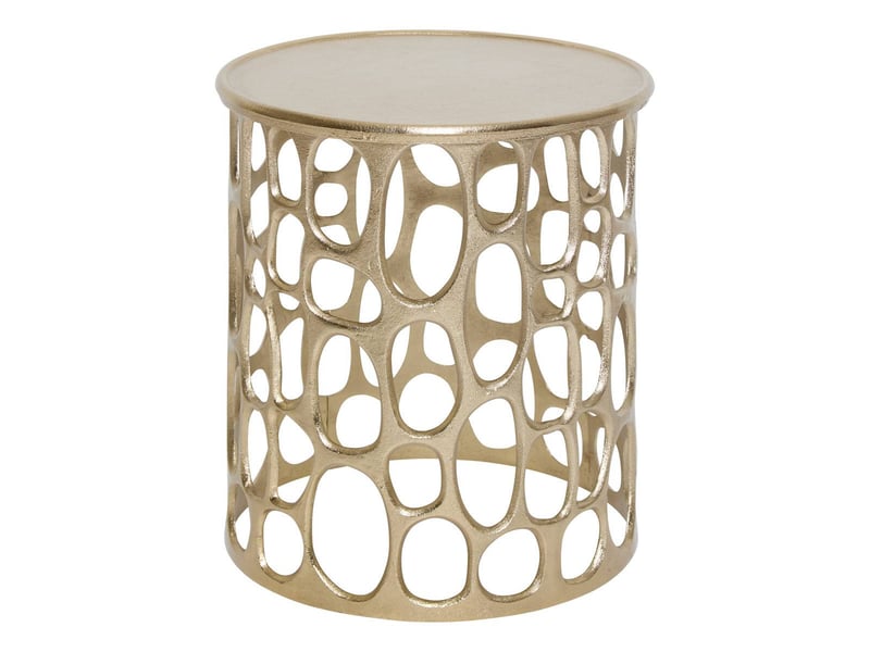  Table d'appoint mesh ronde d.36,5cm doré MESH - Conforama A