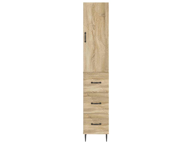  Ensemble de meubles 2 pcs, rangement de salon 33 x 34,5 x 90 cm bois d'ingénierie shl9249  - Conforama E