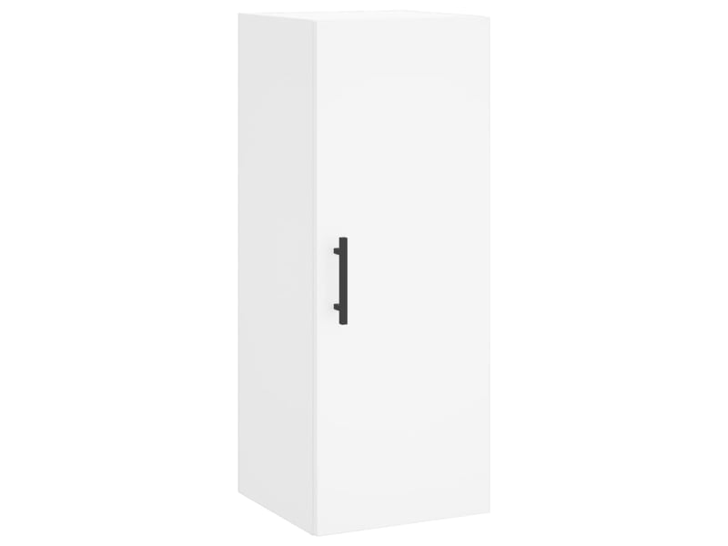  Buffet haut - bahut - meuble de rangement blanc 34,5x34x180 cm bois d'ingénierie  - Conforama E
