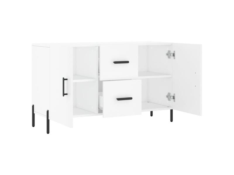  Buffet - bahut - meuble de rangement blanc 100x36x60 cm bois d'ingénierie  - Conforama E