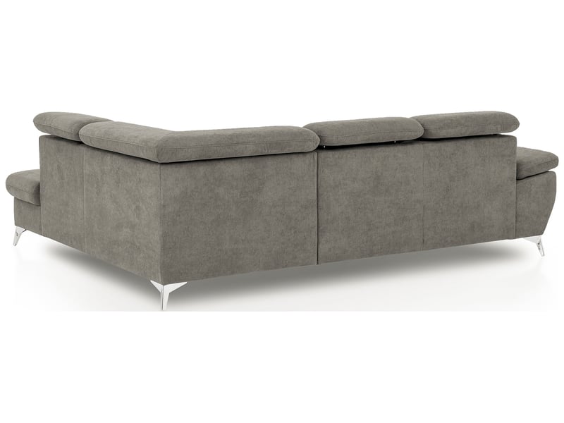 Canapé d'angle droit convertible 4 places en tissu ALLY 2 coloris sable - Conforama E