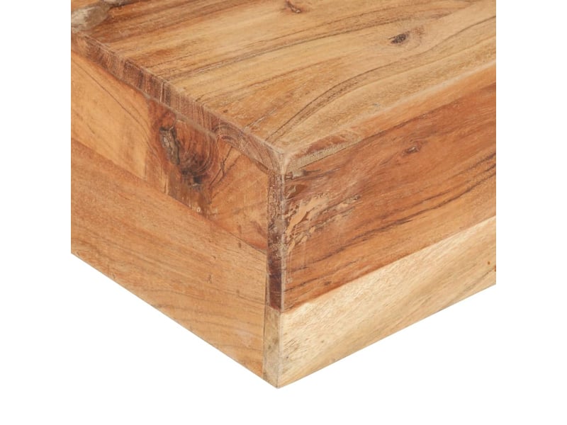  Table basse | table d'appoint salon 80x80x28 cm bois d'acacia massif  - Conforama C