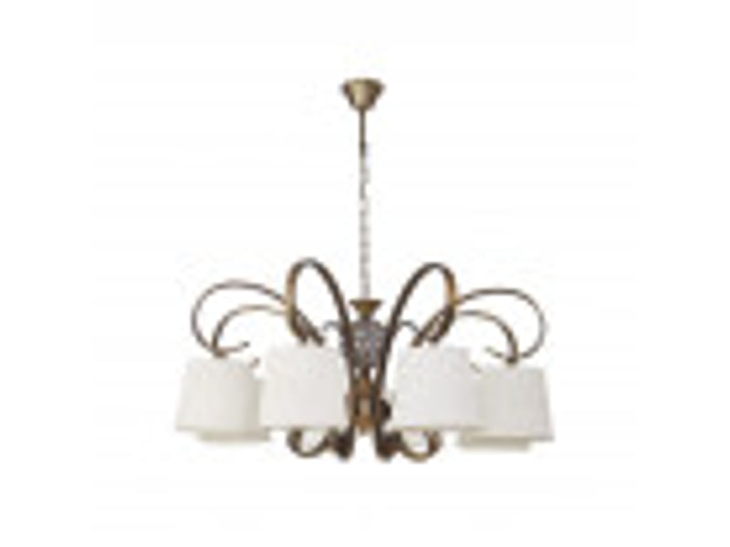  Fabrilamp bogota, lampe classique, 8xe14, cuir et beige, 55-76 x 75 x 75 cm 201558014 - Conforama B