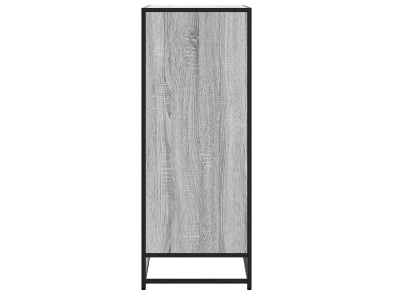  Meuble à chaussures, armoire à chaussures sonoma gris bois d'ingénierie et métal shl8326  - Conforama E