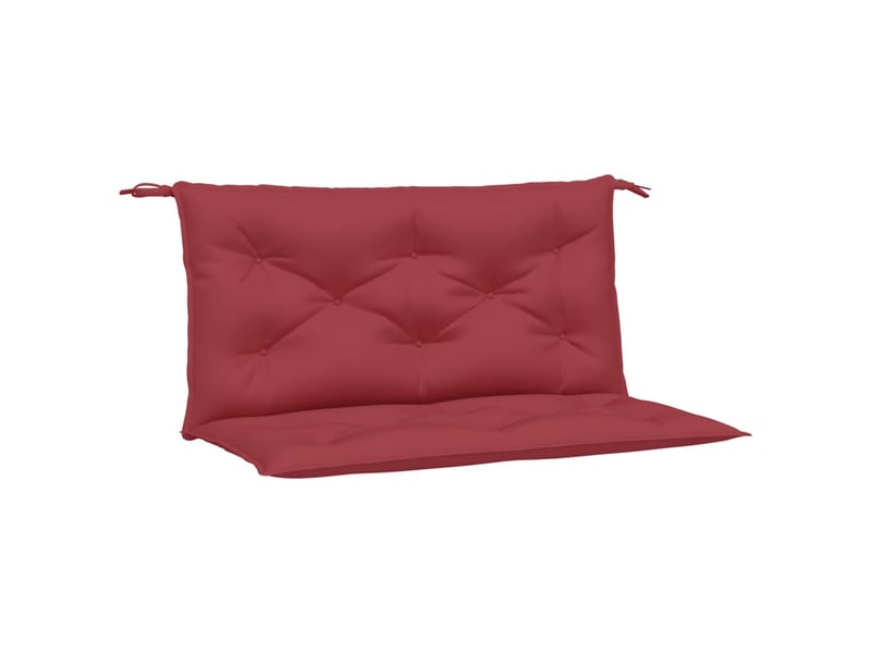  Lot de 2 coussins de banc de jardin, coussins d'assise rouge bordeaux tissu oxford cf58693  - Conforama A