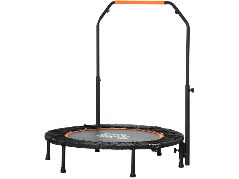  Trampoline fitness pliable 102 cm avec poignée réglable sur 4 hauteurs, stable pour entraînement adulte jusqu'à 100 kg  - Conforama A