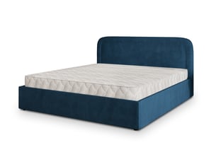 Lit coffre 160x200 cm <strong>MASSENO</strong> <strong></strong> coloris bleu