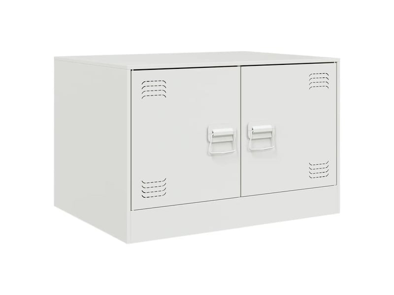  Table basse | table d'appoint salon blanc 67x50x44 cm acier  - Conforama A