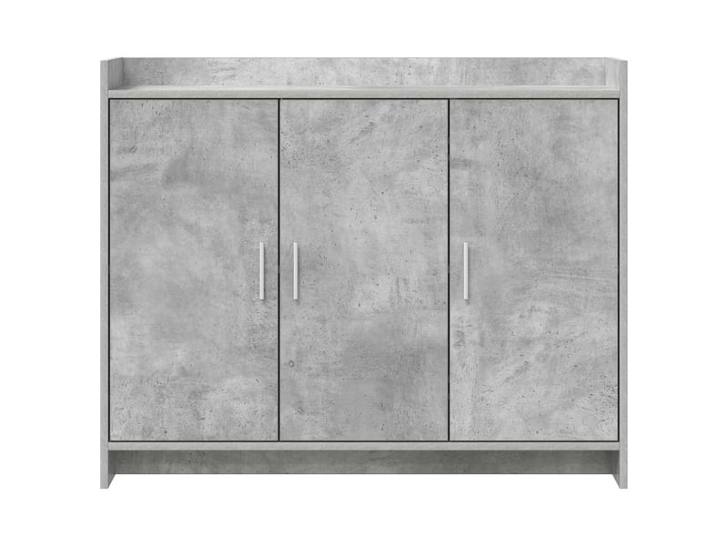 Buffet - bahut - meuble de rangement gris béton 98,5 x 33 x 80 cm bois d'ingénierie  - Conforama E