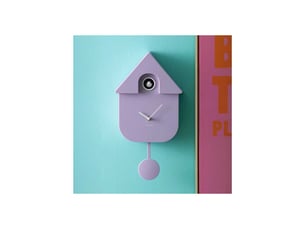 Horloge murale moderne cuckoo violet clair