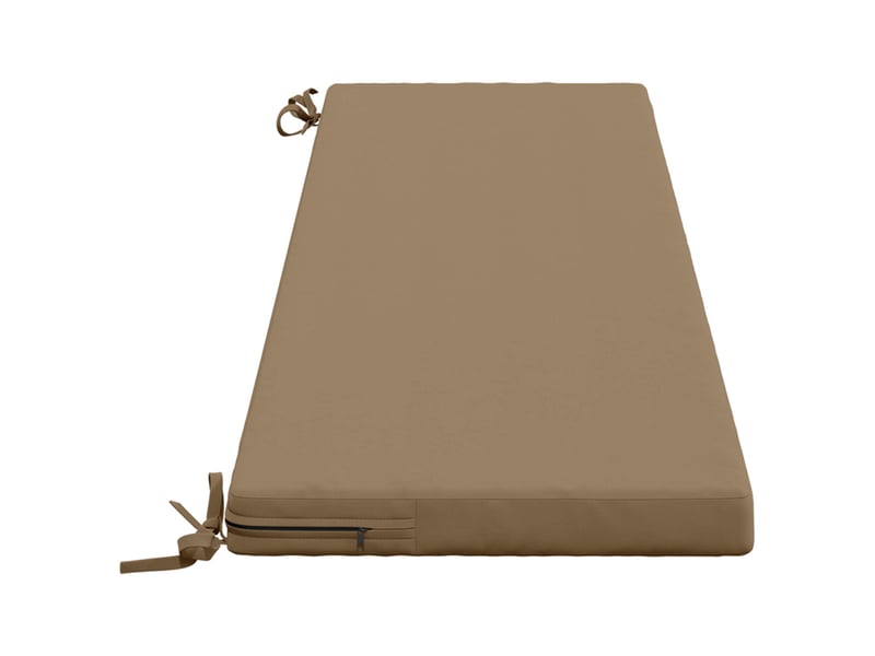  Coussin de banc, coussin d'assise, coussin de canapé soest 100 % polyester taupe 160 x 40 x 5 cm cf53602  - Conforama D