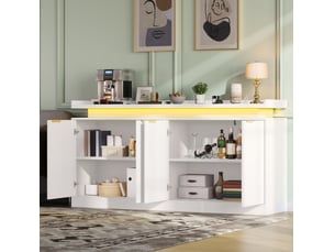 Buffet    <strong>VIVRYN</strong> <strong></strong> - 160 cm coloris blanc 