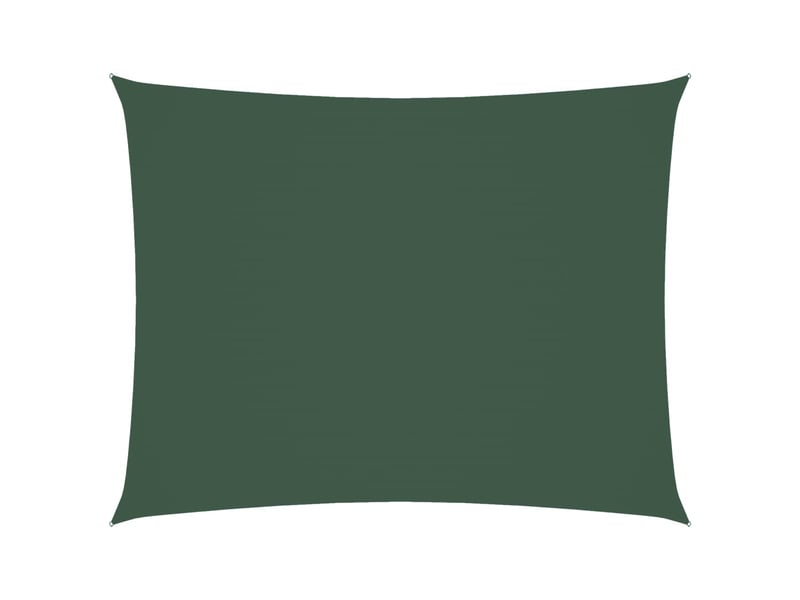  Voile de parasol - voile d'ombrage tissu oxford rectangulaire 5x7 m vert foncé  - Conforama A