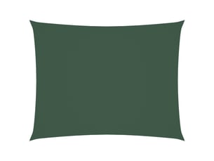 Voile de parasol - voile d'ombrage tissu oxford rectangulaire 5x7 m vert foncé