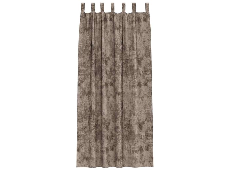  Lot de 2 rideaux en velours, rideaux de fenêtre cappuccino 225 x 140 cm velours cf44159  - Conforama D