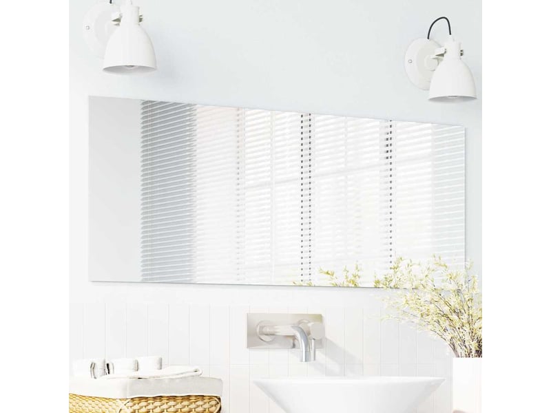  Miroir mural rectangulaire 40 x 100 cm verre trempé cf62863  - Conforama C