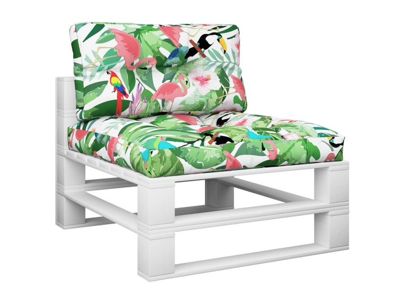  Lot de 2 coussins de palette, coussins de canapé multicolore tissu cf59575  - Conforama C