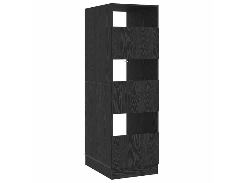  Armoire à laver chêne noir 50x68x162 cm bois d'ingénierie  - Conforama A
