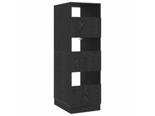 Armoire à laver chêne noir 50x68x162 cm bois d'ingénierie