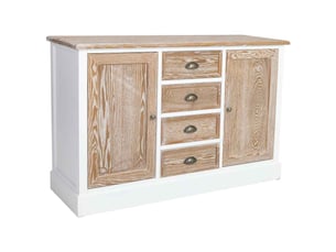 Buffet en bois marron 124x40x80 cm h