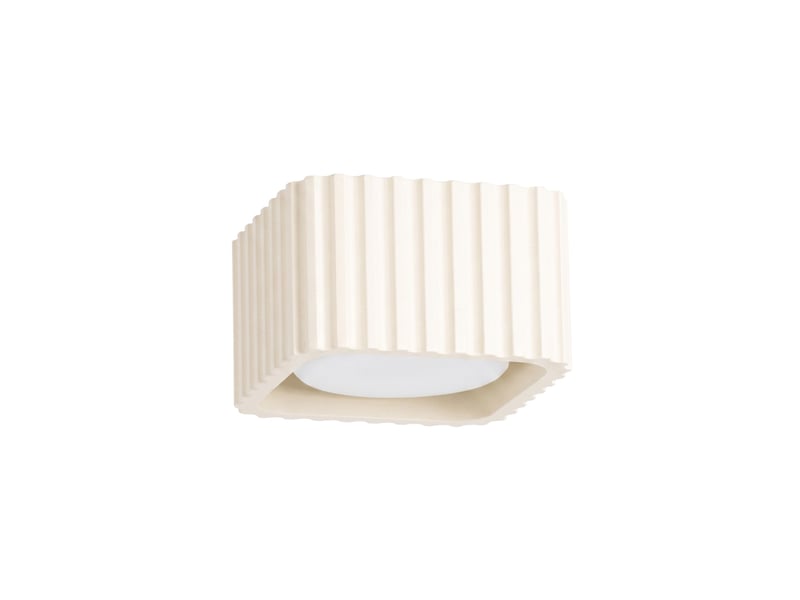 Plafonnier riff 1 beige gx53 aluminium moderne 6x10x10cm SL.3025 - Conforama A