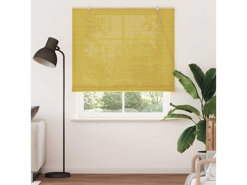  Store enrouleur, store à rouleau jaune 150 x 220 cm bambou cf45273  - Conforama C