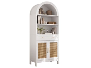 Buffet 2 porte(s) 1 tiroir(s) <strong></strong> <strong></strong> - 70 cm coloris blanc