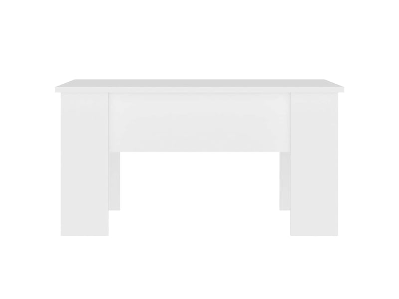  Table basse - table de salon - table à thé blanc 79x49x41 cm bois d'ingénierie  - Conforama C