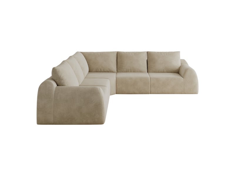  Canapé en mousse compressée 267 cm pour salon sans armature kaki  - Conforama R
