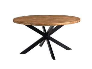 Bari-table à manger ronde 6 personnes d150 en bois massif