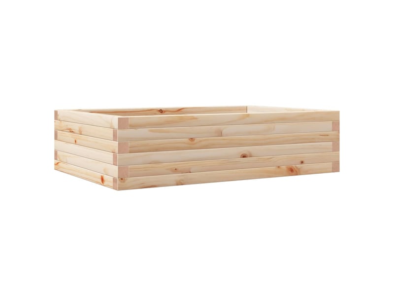  Jardinière - bac à fleurs 90x60x23 cm bois de pin massif  - Conforama A