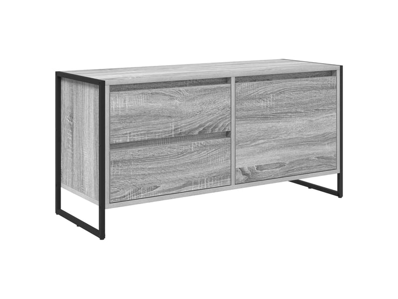  Meuble tv - banc tv - meuble de rangement 100 x 36 x 49.5 cm gris sonoma bois d'ingénierie  - Conforama A