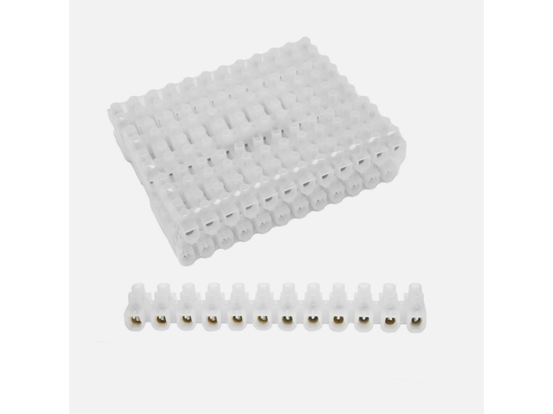 Barrette de connexion fabrilamp ficha empalme 15 a 12 mm² 12 bornes semi-transparent 13,1 x 1,7 x 2,15 cm 193891549 - Conforama E