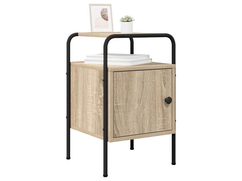  Table de chevet - cabinet de chevet - table de nuit 2 pc chêne sonoma 35 x 36,5 x 56 cm  - Conforama B