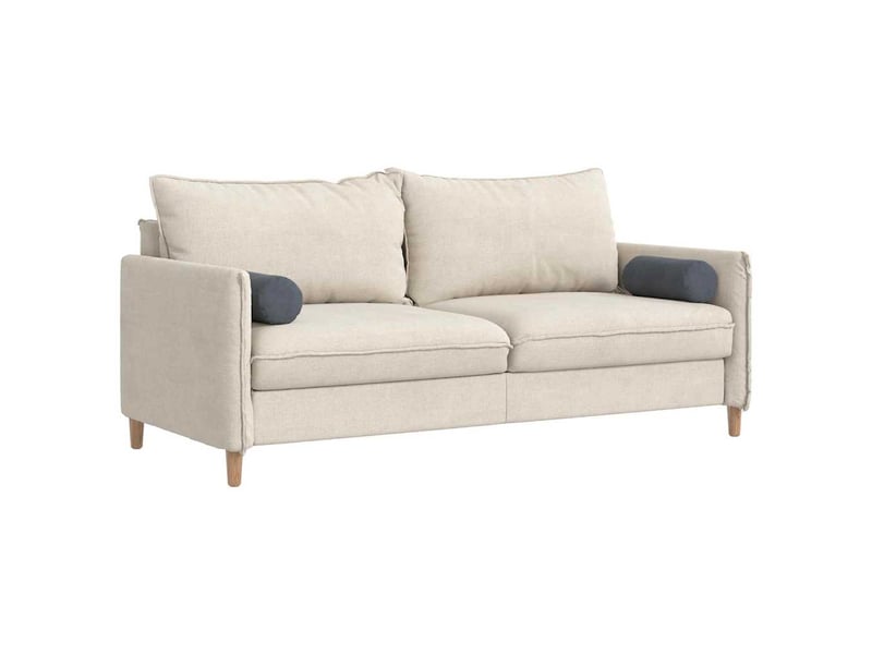  Lot de 2 coussins d'accent, coussins décoratifs, coussins lombaires gris foncé ø 15 x 40 cm cf56734  - Conforama C