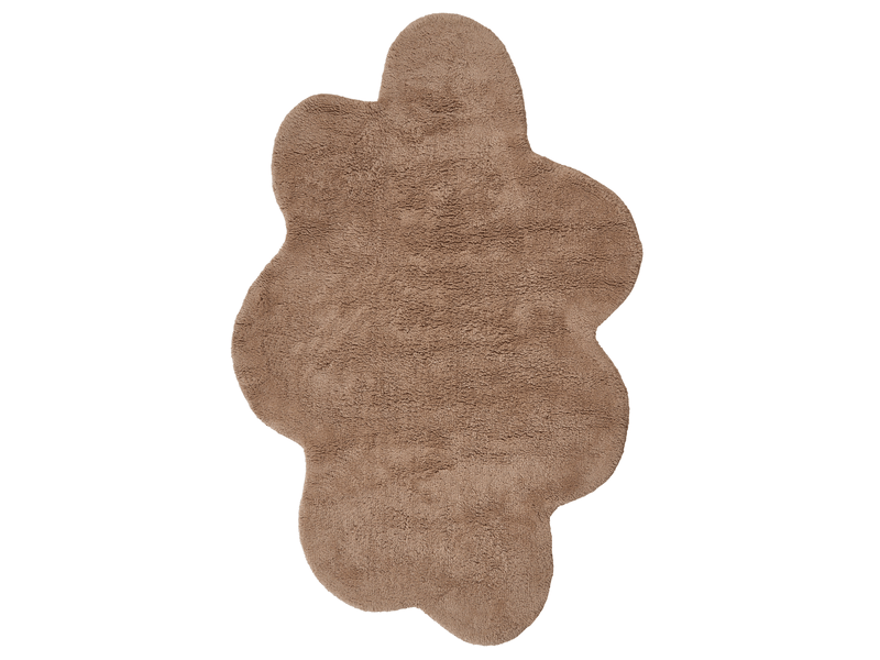 Tapis enfant hodka marron clair 80 x 120 cm coton avec coussin - Conforama D