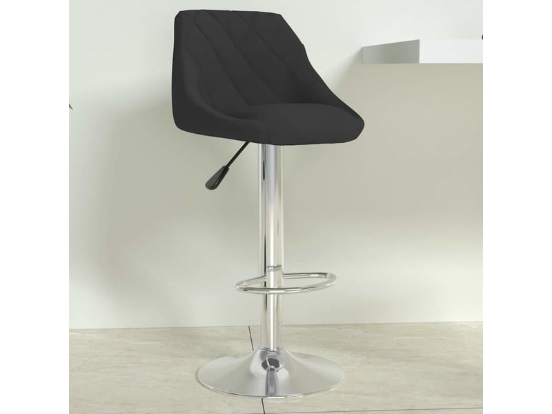  Tabouret de bar, chaise de bar noir velours shl54099  - Conforama B