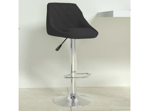 Tabouret de bar, chaise de bar noir velours shl54099