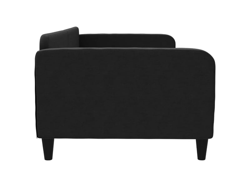  Lit simple- lit adulte -  lit de repos sans matelas noir 100x200 cm tissu  - Conforama C