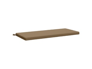 Coussin de banc, coussin d'assise, coussin de canapé soest 100 % polyester taupe 120 x 50 x 5 cm cf53584