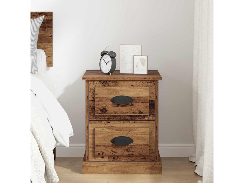  Table de chevet - cabinet de chevet - table de nuit bois ancien 39 x 39 x 47.5 cm  - Conforama C