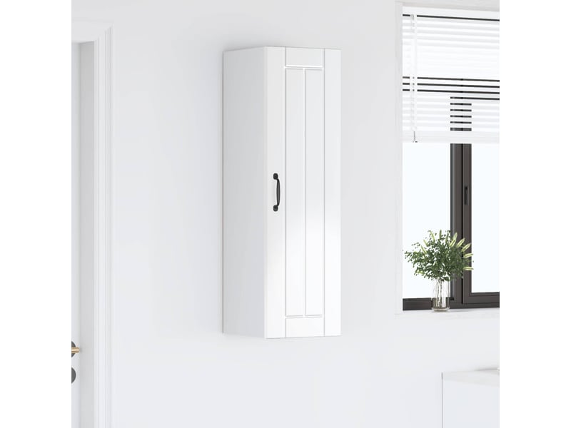 Meuble mural de cuisine, armoire de cuisine blanc brillant 30x31x100cm shl7082 - Conforama D