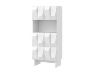 Buffet 4 porte(s) 0 tiroir(s) OKWISH - 60.5 cm coloris blanc