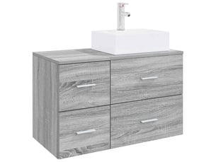 Ensemble de mobilier de salle de bain 2 pc sonoma gris cf64185
