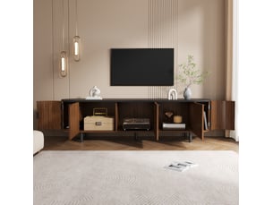 Meuble tv coloris marron 170 cm <strong>MODFU</strong> <strong></strong>