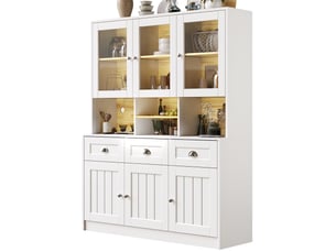 Buffet 3 tiroir(s) coloris blanc