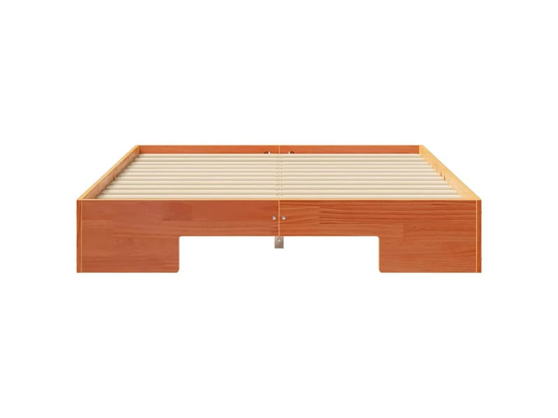 Lit double- lit adulte - cadre de lit marron 120 x 190 cm - Conforama D