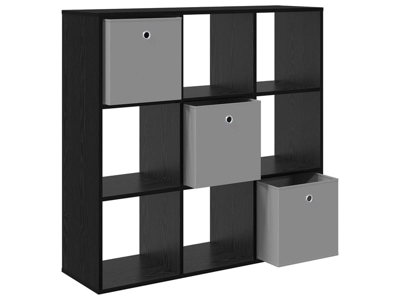 Buffet - bahut - meuble de rangement chêne noir 102 x 31 x 99,5 cm  - Conforama E