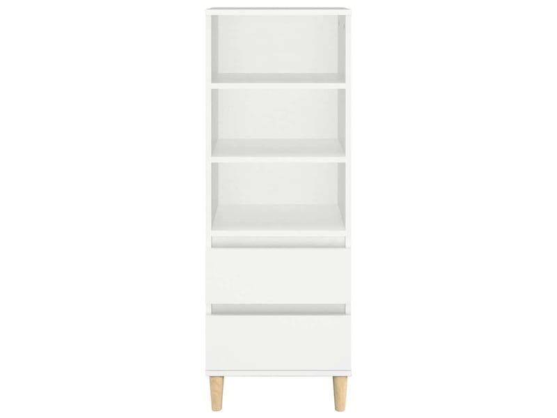  Buffet haut - bahut - meuble de rangement blanc 40x36x110 cm bois d'ingénierie  - Conforama C
